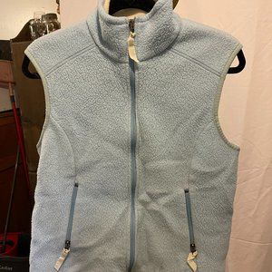 Patagonia Fleece Vest Jacket Coat Synchilla Blue Womens Large Made in Canada